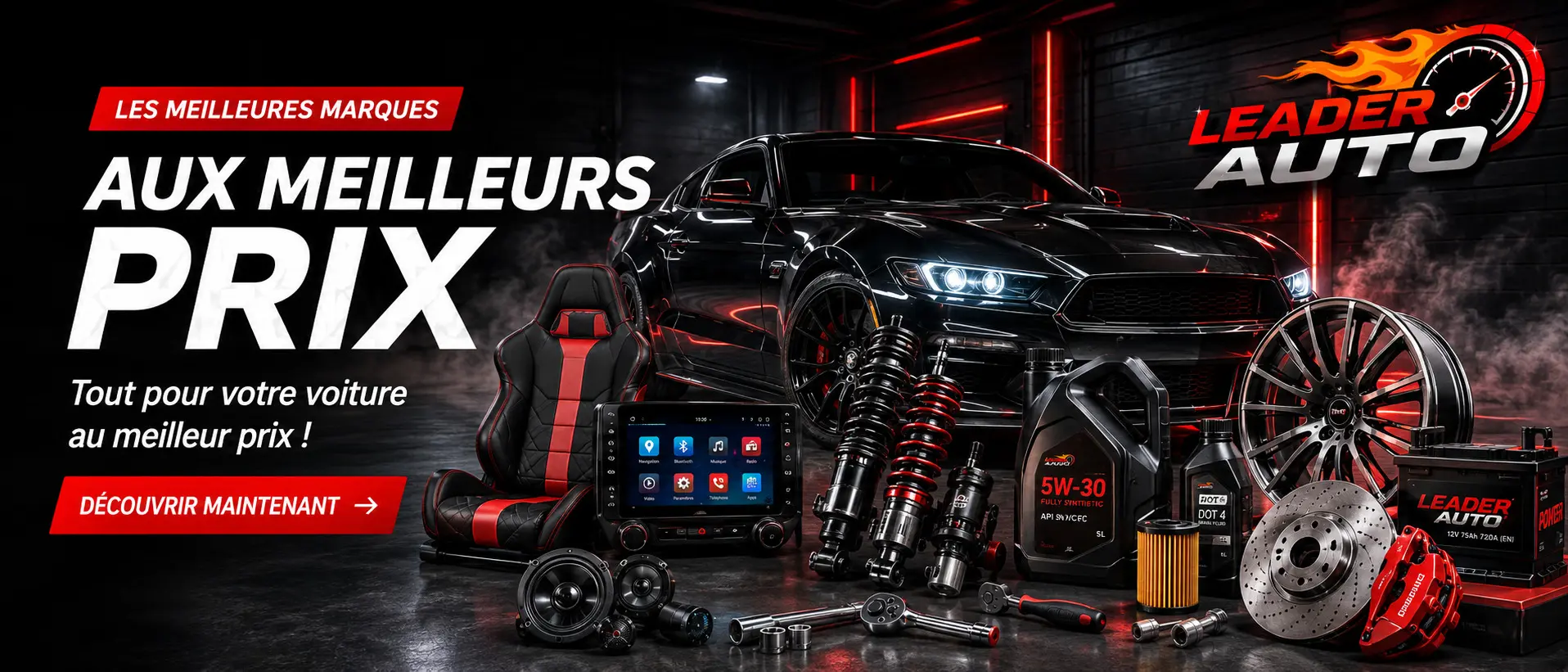 Leader Auto - كل ما تحتاجه لسيارتك بأفضل الأسعار